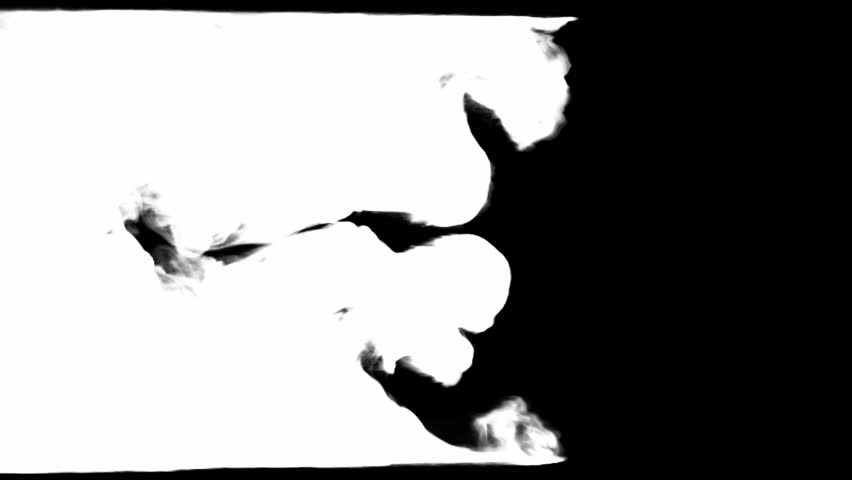 Fast Abstract smoke wall or stream. Alpha channel is included