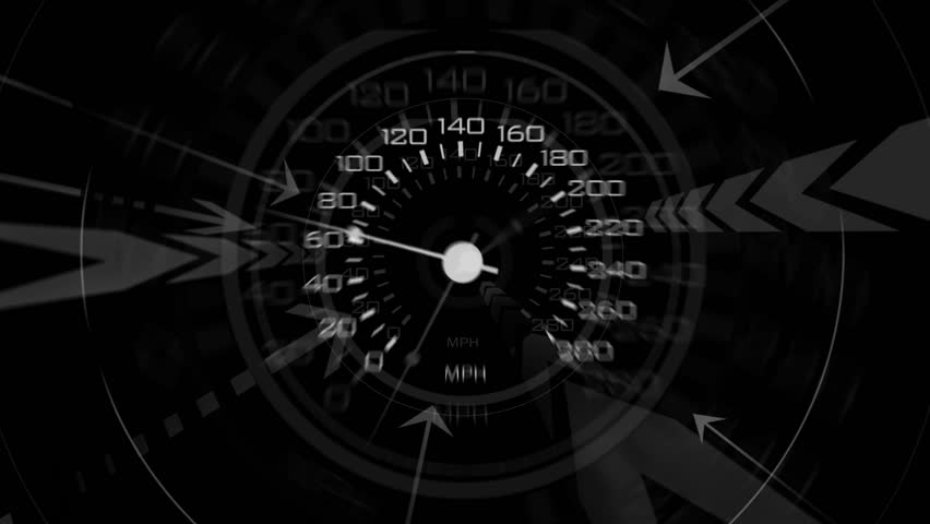 An energetic speedometer design. Composite over your footage with the ÃÂ¢??lightenÃÂ¢?ÃÂ blending mode.  