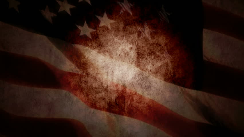 Grunge look US flag