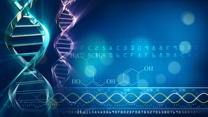 Animation of seamlessly looping DNA strand. 