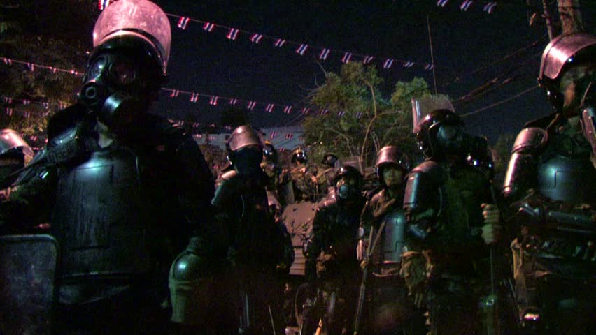 BANGKOK, THAILAND Ã¢â¬â APRIL 10: Protesters clash with soldiers in Bangkok, Thailand on April 10, 2010.