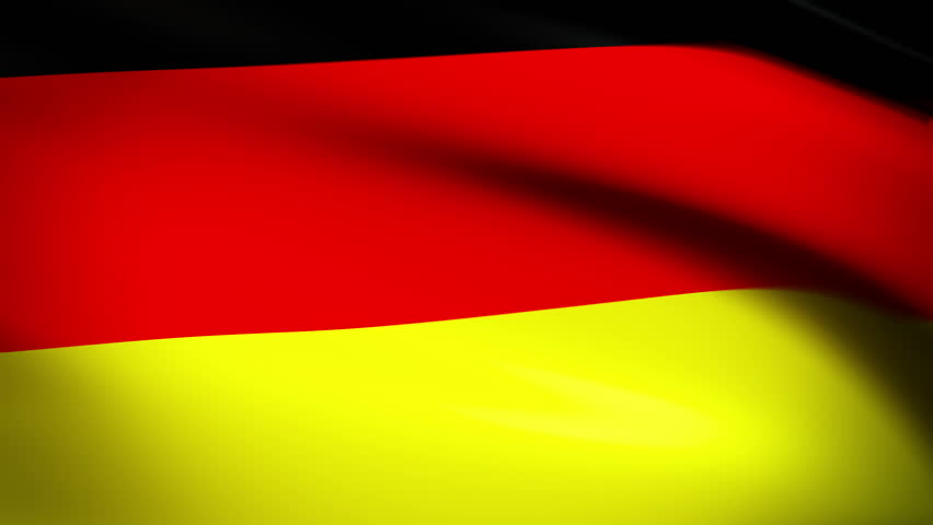 National flag of Germany waving in the wind - background animation for home videos, vacation movies, business presentation and DVD or Blu-ray disc menus