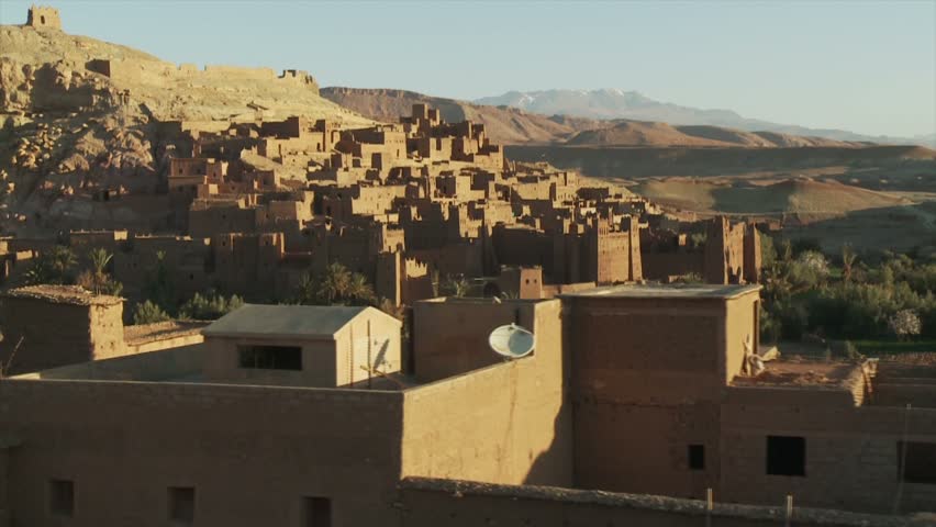 Ait-Ben-Haddou, Marokko Flugaufnahme