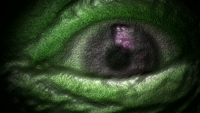 Human eye transformed to look evil