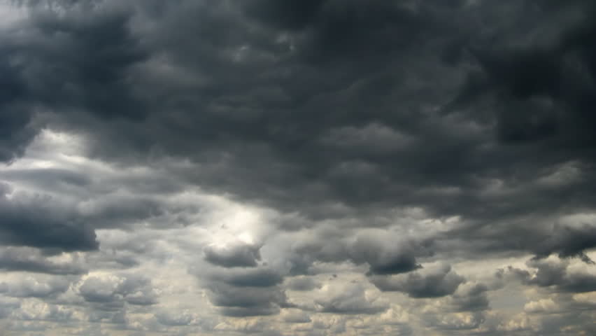Loop of stormy clouds. Time lapse HD 13 sec.