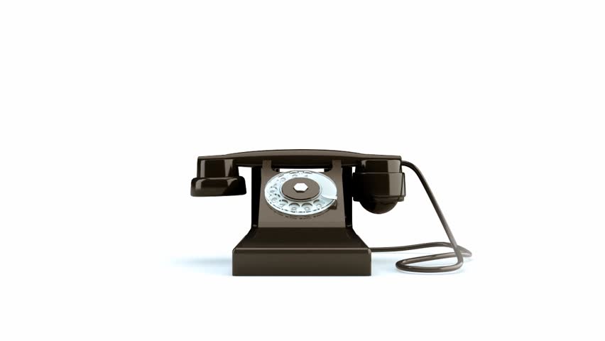 telephone on the white