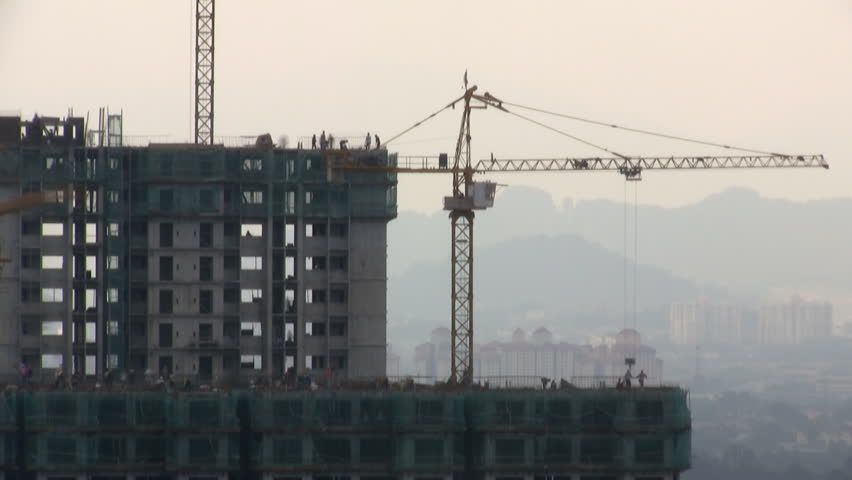 Construction site timelapse in Kuala Lumpur Malaysia