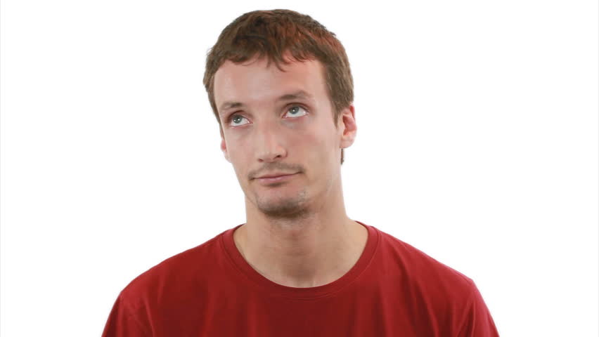 Dazed guy - isolated on white background