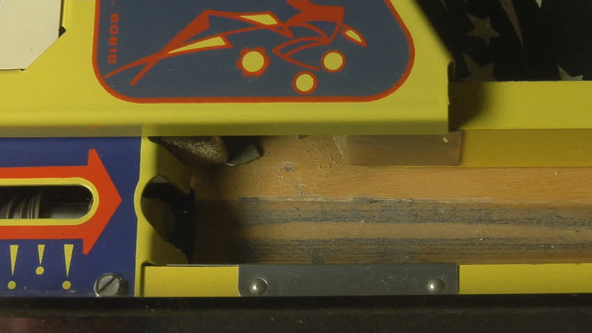 Montage of retro pinball elements