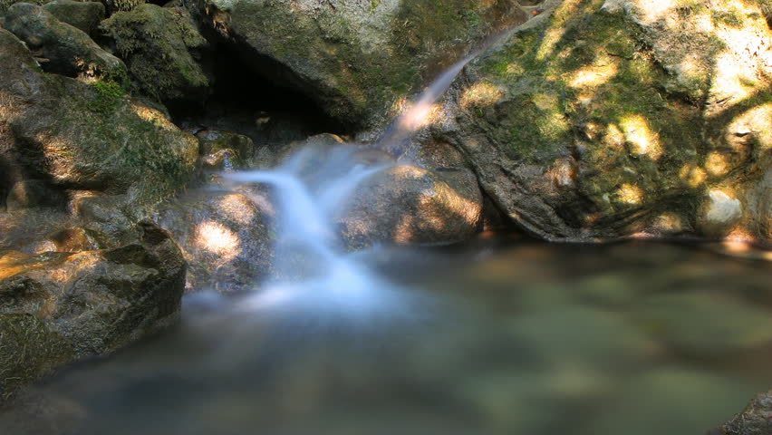time lapse water flow in Crimea. 