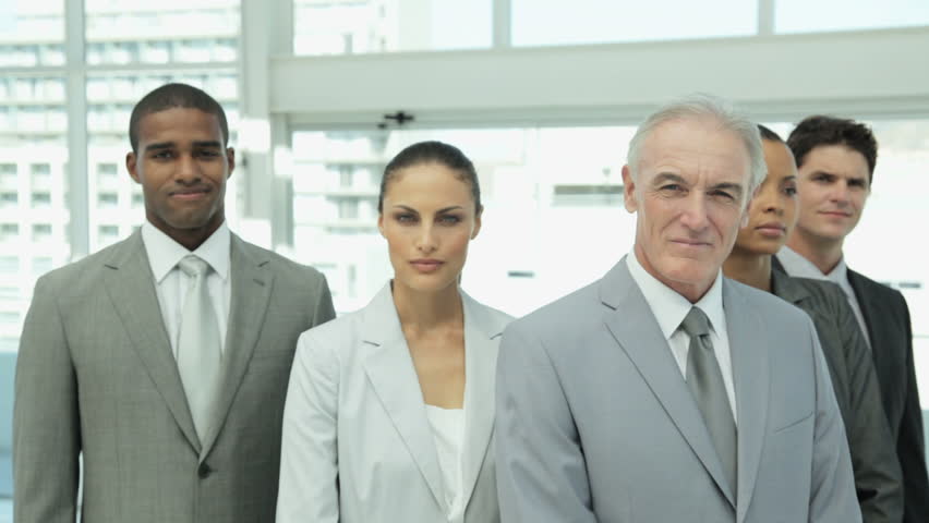 Serious Business Team Portrait
