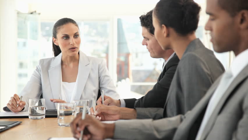 Business Meeting in a Boardroom