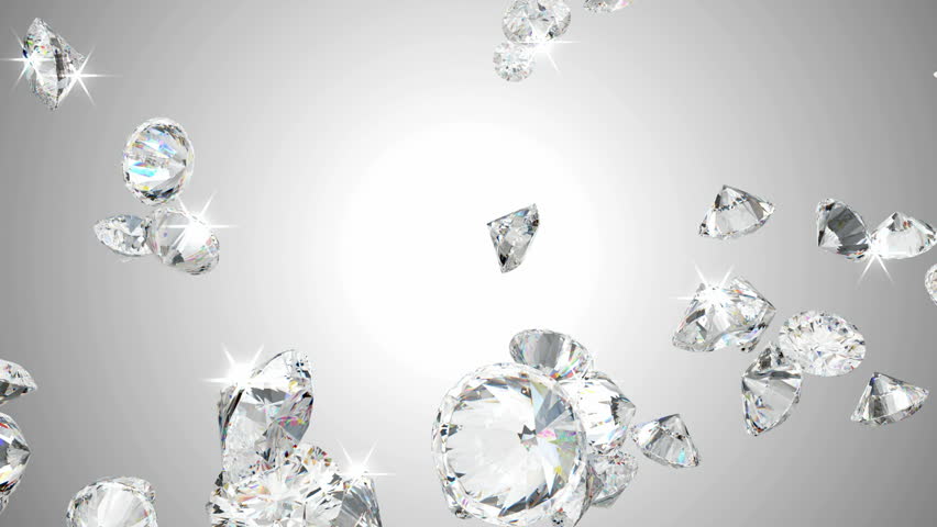 Large diamonds flow in slow motion