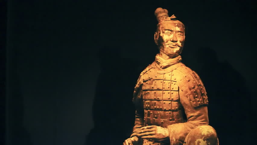 The famous terracotta warriors of Xian, China 
