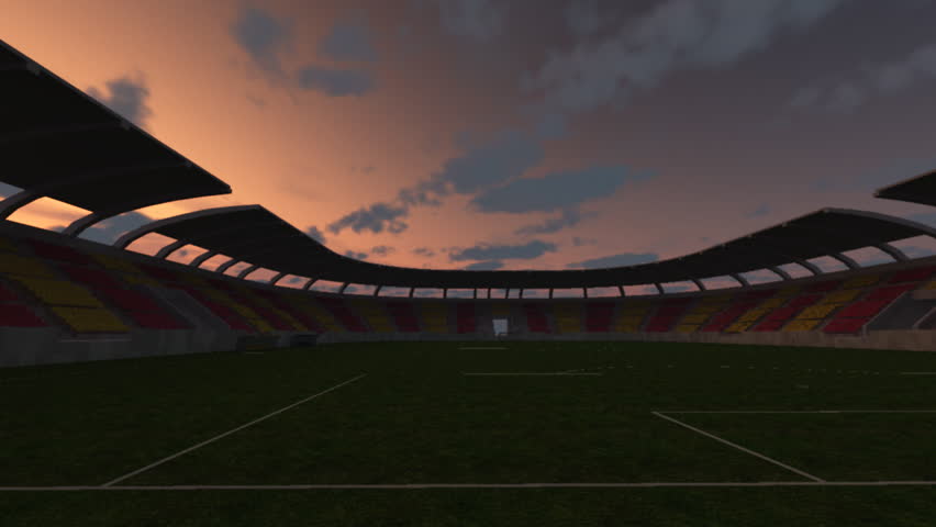 soccer stadium, time lapse 
