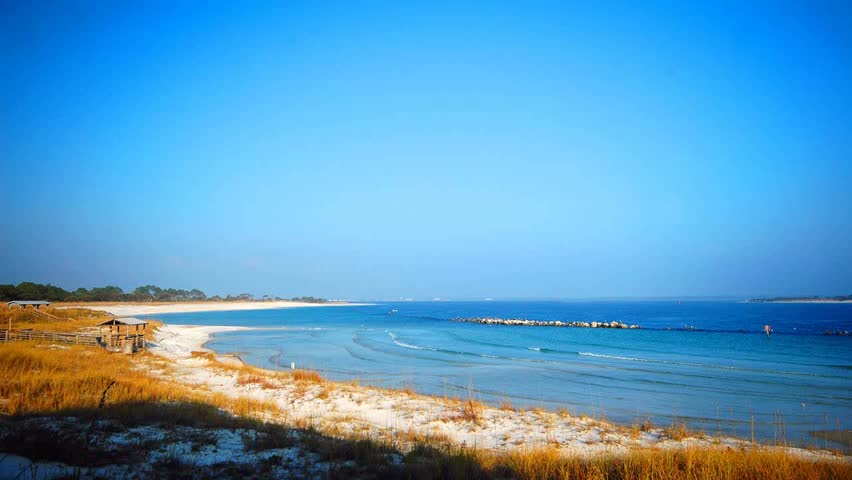 Inlet bay in St. Andrews State Park, Panama City, Florida. 