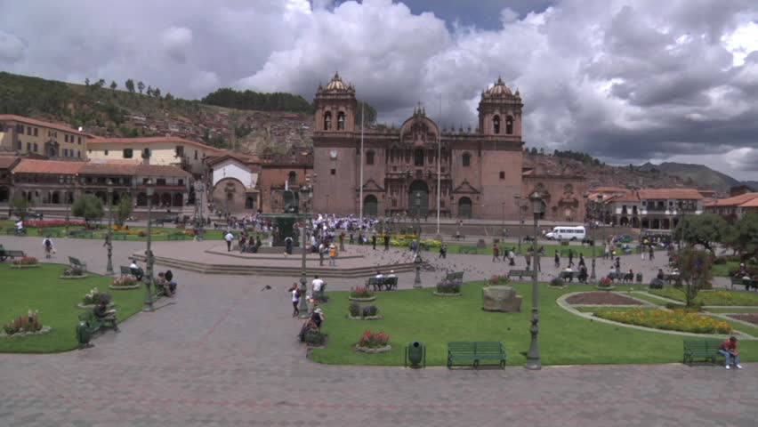 Cusco, Peru plaza time lapse