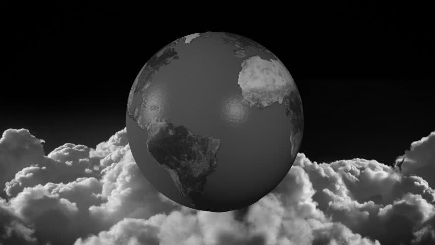 1080p HD Stock Video of a Rocket Ship Blasting around the World.