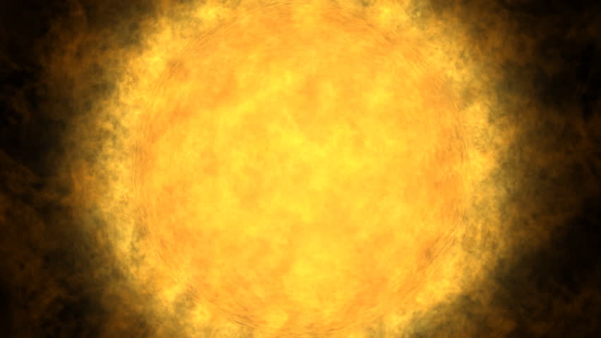 Glowing Sun, solar flare, global warming