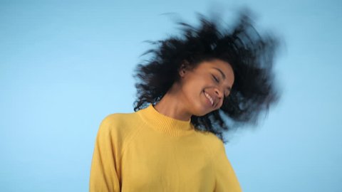 African American Girl With Afro Stock Footage Video 100 Royalty