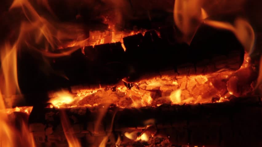 Hd00 50burning Firewood Coal Closeup In The Fireplace Fire Fireplace