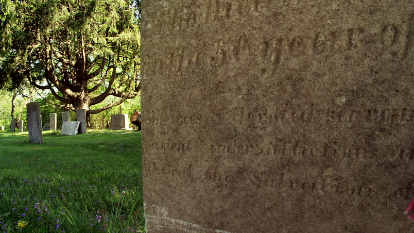 Header of gravestone