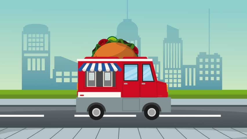 Burritos Food Truck At City Stock Footage Video 100 Royalty Free 1008166561 Shutterstock