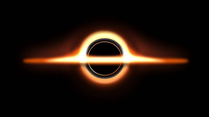 Vídeo stock de Background with Black Hole. Gargantua (100% ...