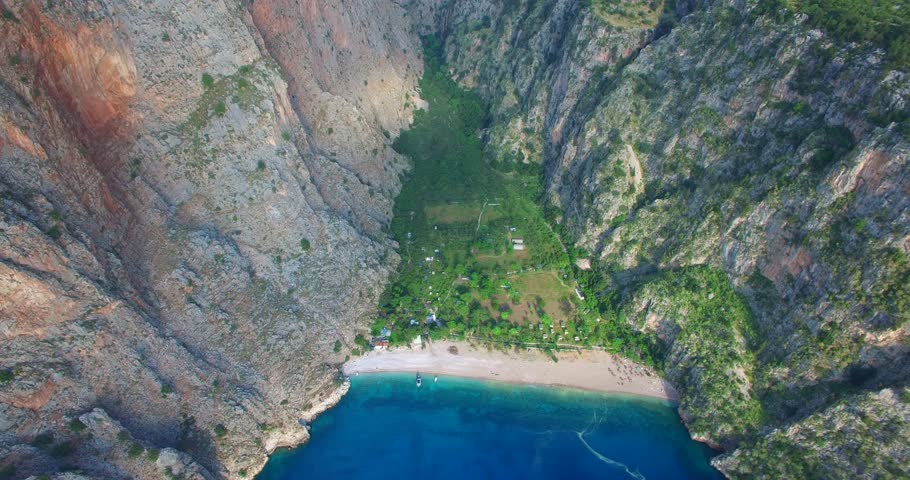 Aerial Butterfly Valley Turkey Fethiye Stock Footage Video 100 Royalty Free 1010231681 Shutterstock