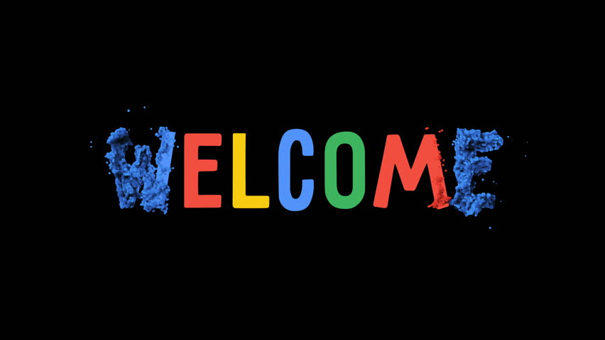 Welcome Motion Graphics Revealer Motion Stock Footage Video