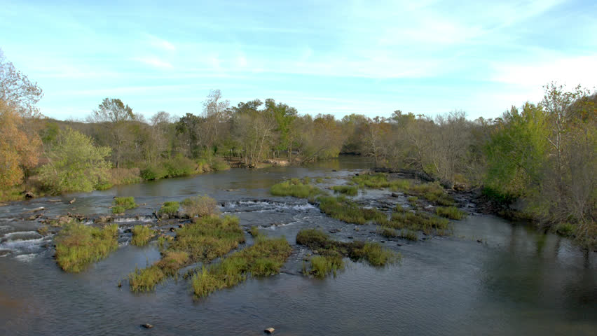 Stream landscape under the cloudy sky image - Free stock photo - Public ...