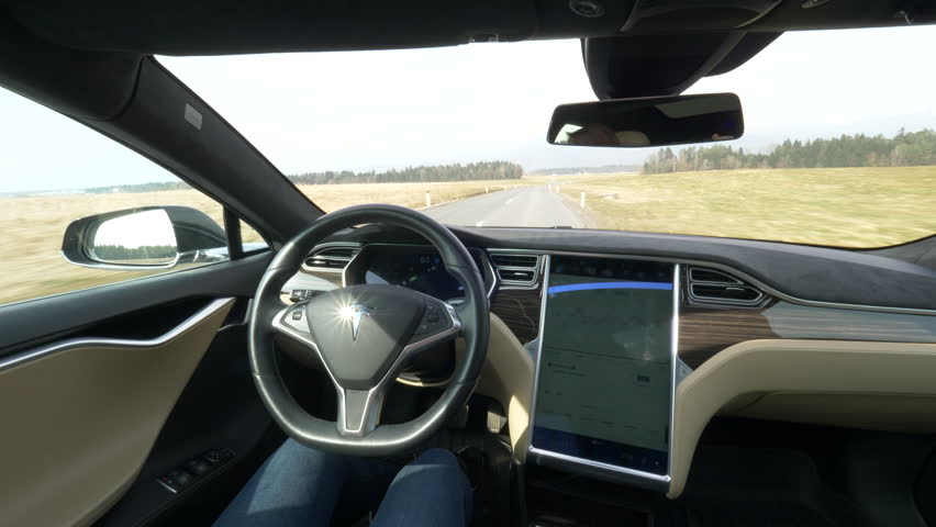 Watch A Tesla Model X Drive Itself To The Office