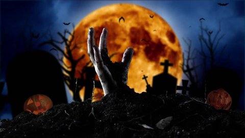 Zombie Hand Coming Out Of Stock Footage Video 100 Royalty Free Shutterstock