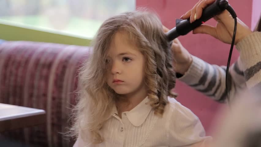 Beautiful Little Blonde Hair Girl Stock Footage Video 100 Royalty