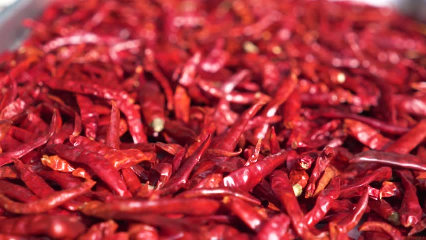 Close Up Of Y Hot Chili Pepper Red Color