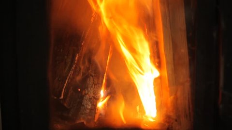 Alternative Fuel Pallets Are Burnt Stock Footage Video 100