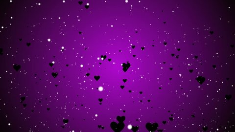 Abstract Hearts particles Valentine’s Day elegant backdrop motion graphic background vj loop.