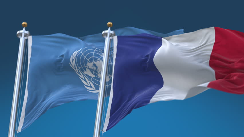 Оон франция. Франция и ООН флаги. Представитель Франции в ООН. Символ Франции в ООН.