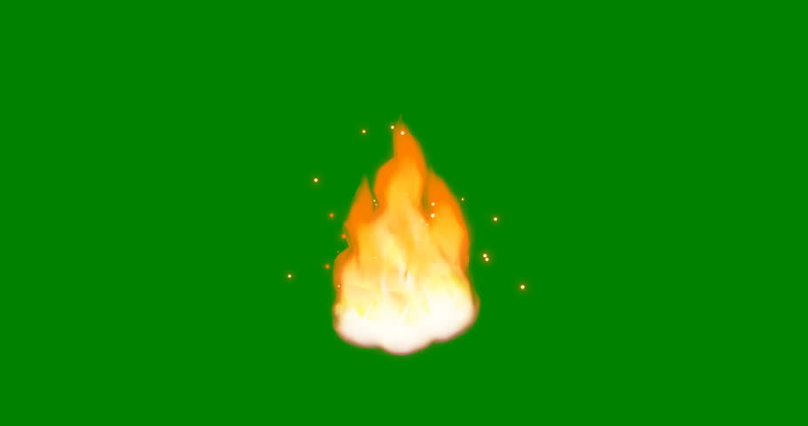 Cartoon Fire 4k Flamethrower Isolated Stock Footage Video 100