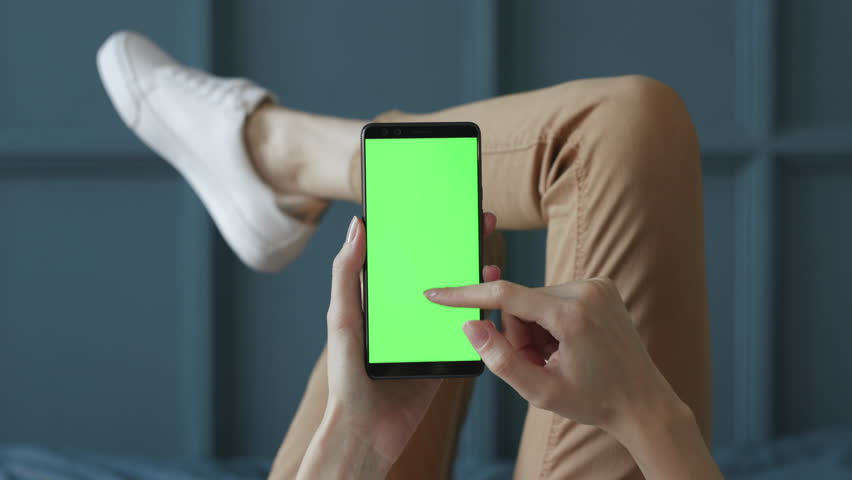 Close content. Watching the ads. Women watch ad. Watch advertisement.