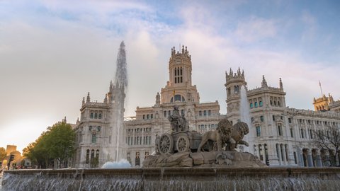 1000 Cibeles Fountain Plaza De Madrid Stock Video Clips And