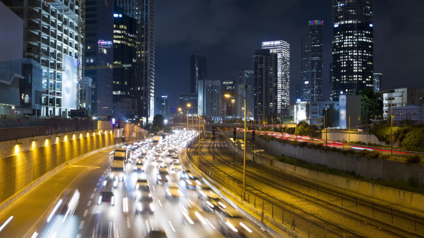 Highway into Tel-Aviv, Israel image - Free stock photo - Public Domain ...