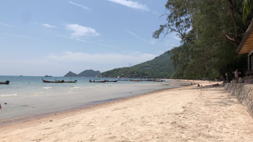 Sairee Beach Koh Tao Thailand Stock Footage Video 100