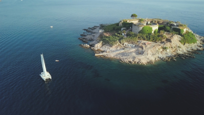 Rock Island In The Middle Of The Sea Image - Free Stock Photo - Public 