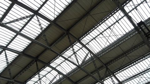 Ceiling Rail Metal Structure Stock Video Footage 4k And Hd Video