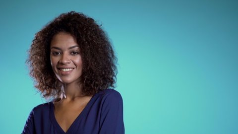 Young African Mix Race Woman Stock Footage Video 100 Royalty