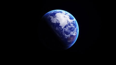 Concept8 U1 View Of The Realistic Planet Earth From Space With Atmospheric Clouds Animation Planetary Rotation And City Lighting Effects Textures Planetary Maps By Solar System Scope