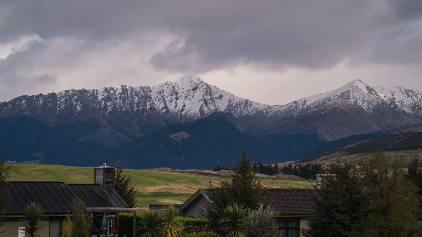 Snow Capped Peaks and Mountains landscape in New Zealand image - Free ...