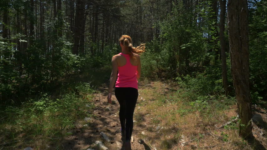 Sexy Young Woman Walking Through The Woods Stock Footage Video 14016197 Shutterstock 8959