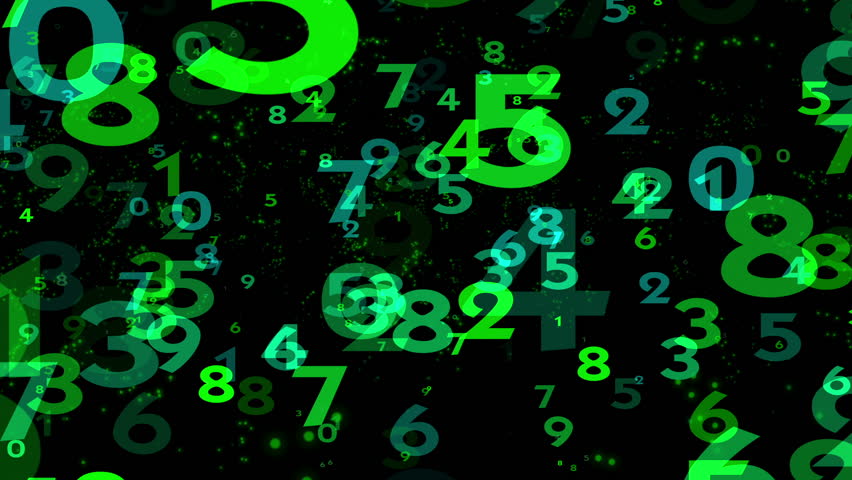 Green Glowing Numbers - Motion Background 57 (HD) - Motion Background ...